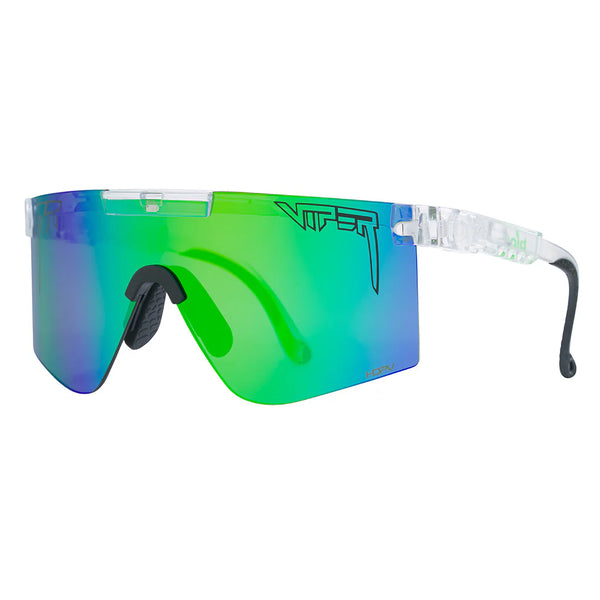 Pit Viper The Originals 2.0 Wide HDPV - Clear Blue-Green | Fahrradbrille schnelle Brille Laufbrille Auf und Davon Outdoor Equipment
