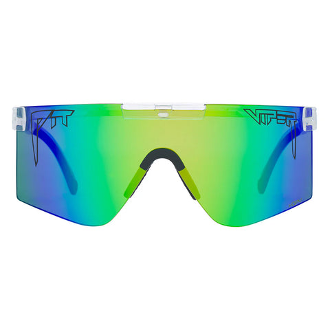 Pit Viper The Originals 2.0 Wide HDPV - Clear Blue-Green | Fahrradbrille schnelle Brille Laufbrille Auf und Davon Outdoor Equipment