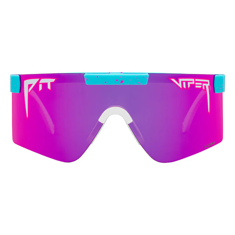 Pit Viper The Originals 2.0 Wide HDPV - Gobby Fahrradbrille hellblau lila Laufbrille schnelle Brille Auf und Davon Outdoor Equipment