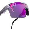 Pit Viper The Originals 2.0 Wide HDPV - LA Brights | Fahrradbrille Laufbrille schnelle Brille weiß pink blau Auf und Davon Outdoor Equipment