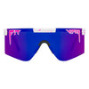 Pit Viper The Originals 2.0 Wide HDPV - LA Brights | Fahrradbrille Laufbrille schnelle Brille weiß pink blau Auf und Davon Outdoor Equipment