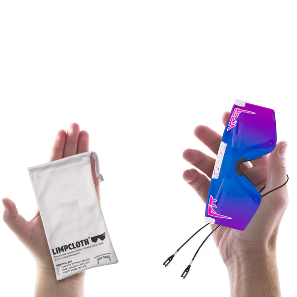 Pit Viper The Originals 2.0 Wide HDPV - LA Brights | Fahrradbrille Laufbrille schnelle Brille weiß pink blau Auf und Davon Outdoor Equipment