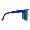 Pit Viper The Originals 2.0 Wide HDPV - Leonardo Fahrradbrille Laufbrille schnelle Brille blau grün Auf und Davon Outdoor Equipment