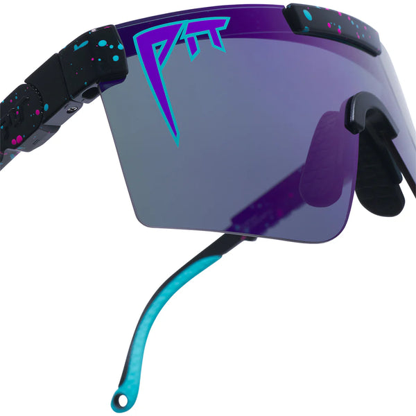Pit Viper The Originals 2.0 Wide HDPV - Midnight Purple Fahrradbrille schwarz violett schnelle Brille Laufbrille Auf und Davon Outdoor Equipment