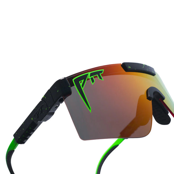 Pit Viper The Originals 2.0 Wide HDPV - Monster Bull | Fahrradbrille orange schnelle Brille Laufbrille Auf und Davon Outdoor Equipment