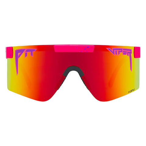 Pit Viper The Originals 2.0 Wide HDPV - Radical | Fahrradbrille orange pink schnelle Brille Laufbrille Trendbrille Auf und Davon Outdoor Equipment