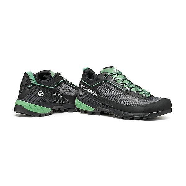 SCARPA Rapid LT Women Zustiegsschuh anthracite lightgreen Auf und Davon Outdoor Equipment