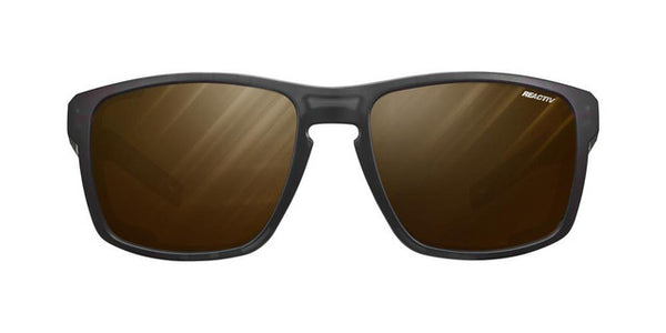 Julbo SHIELD Reactiv 2-4 Polarized | Gletscherbrille schwarz-orange Auf und Davon Outdoor Equipment