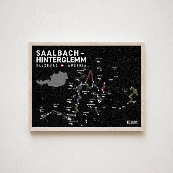 Saalbach-Hinterglemm Salzburg Austria 40x30cm - Auf und Davon | Outdoor Equipment