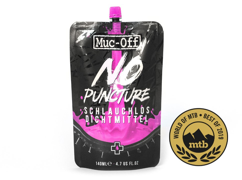 Muc-Off No Puncture Hassle 140ml Pouch Dichtmittel für tubeless Reifen - Auf und Davon | Outdoor Equipment