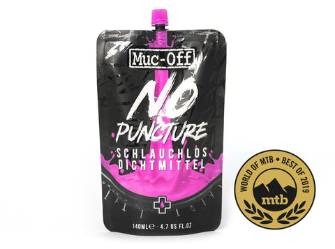 Muc-Off No Puncture Hassle 140ml Pouch Dichtmittel für tubeless Reifen - Auf und Davon | Outdoor Equipment