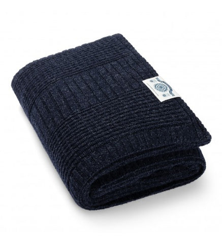 Blue Loop Harlingen Plaid - Wolldecke navy melange - Auf und Davon | Outdoor Equipment