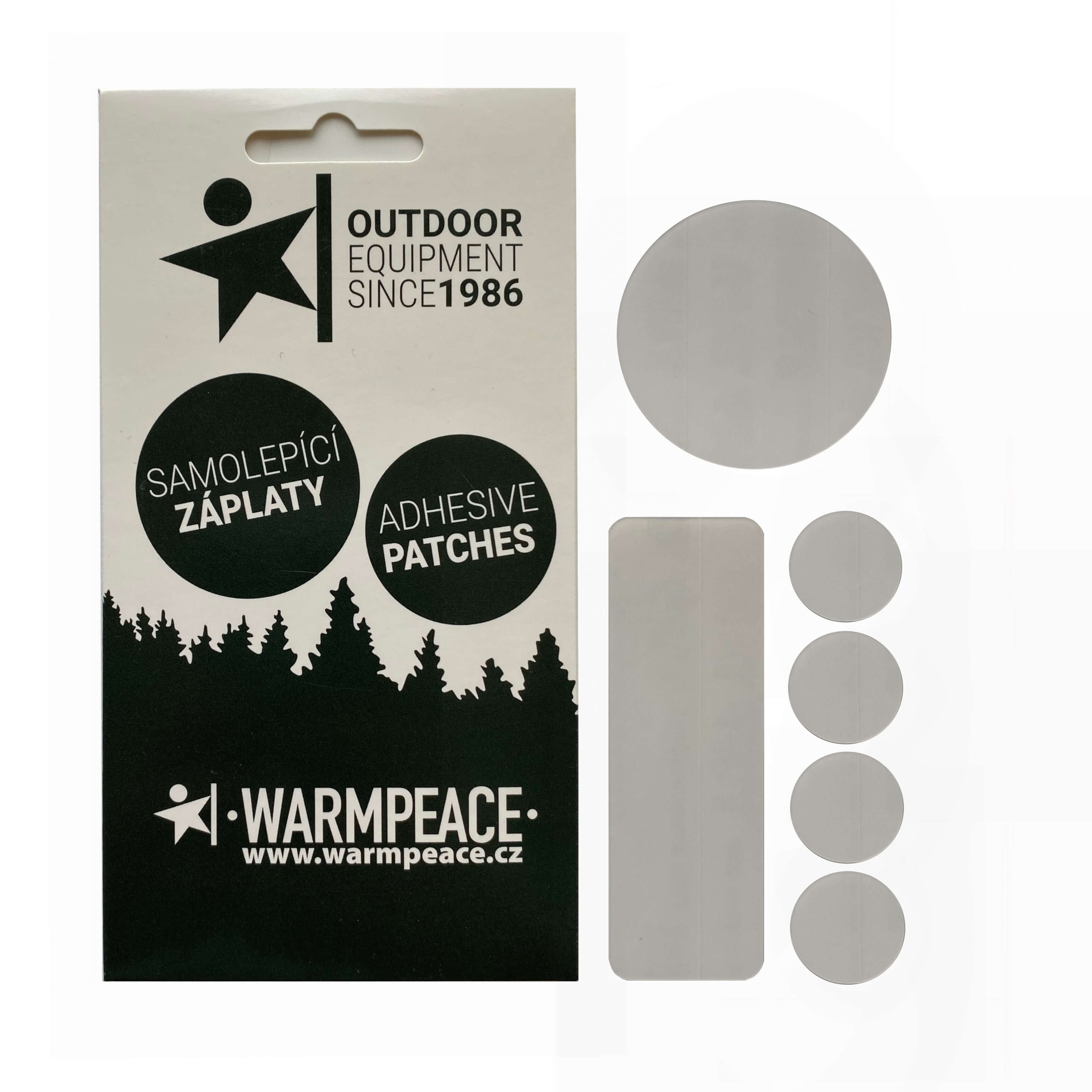 Warmpeace Selbstklebende Flicken 6 Stück Auf und Davon | Outdoor Equipment