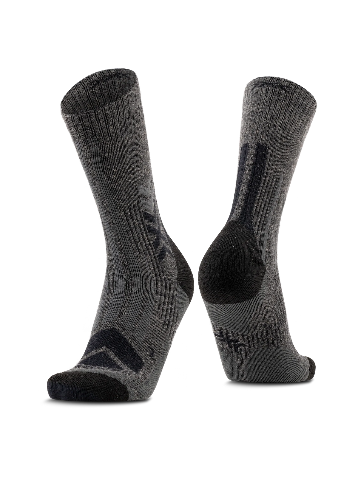 X-Bionic X-Socks Hike Perform Merino Crew | Wandersocken Performance Socken Funktionssocken schwarz Auf und Davon Outdoor Equipment