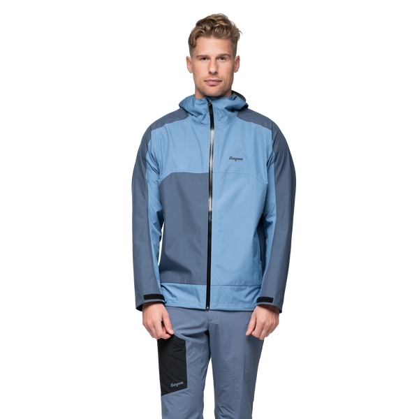 bergans Men's Vaagaa 3L Shell Jacket Hardshelljacke blue moon granite blue Regenjacke Herren blau Auf und Davon Outdoor Equipment