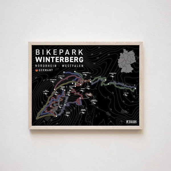 Bikepark Winterberg Nordrhein-Westfalen Germany 40x30cm - Auf und Davon | Outdoor Equipment