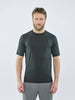 blackyak Herren Kabru Merino T-Shirt | Merinoshirt peat Merino Sportshirt Merino Funktionsshirt Auf und Davon Outdoor Equipment