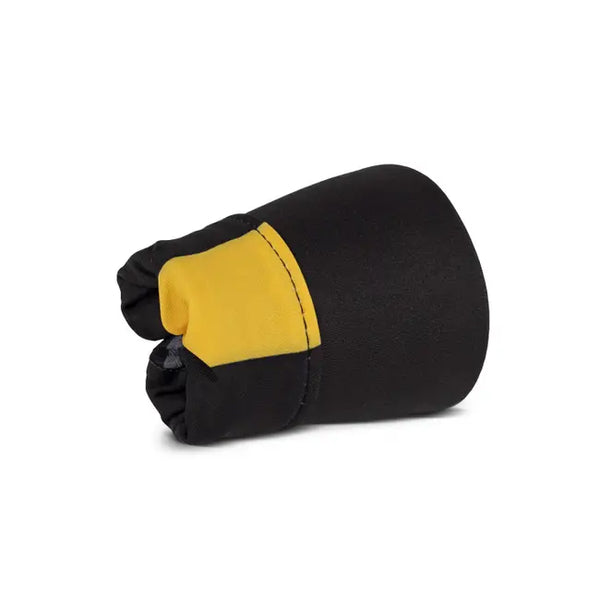 Buff Pack Cycle Cap Logo schwarz gelb Radkappe Cycling Cap Auf und Davon Outdoor Equipment