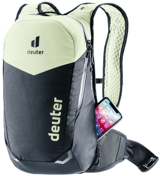 deuter Hiline 8 | Fahrradrucksack phosphor-black MTB Rucksack mit Protektor Auf und Davon Outdoor Equipment