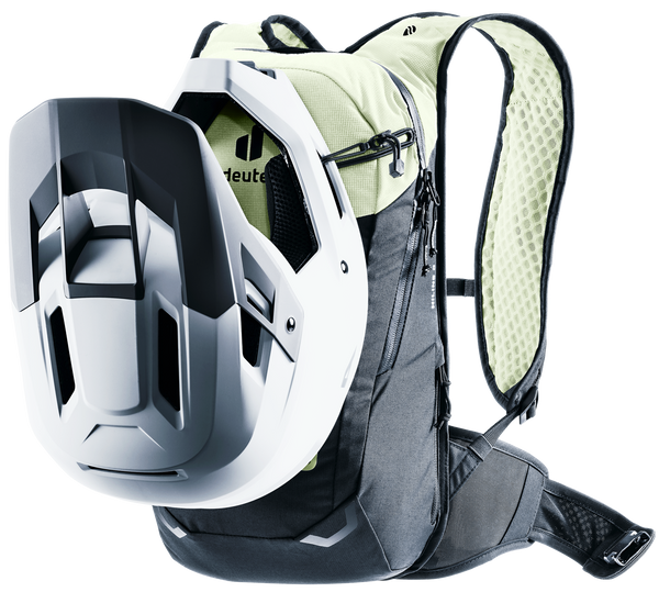 deuter Hiline 8 | Fahrradrucksack phosphor-black MTB Rucksack mit Protektor Auf und Davon Outdoor Equipment