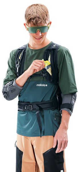 deuter Hiline 8 | Fahrradrucksack phosphor-black MTB Rucksack mit Protektor Auf und Davon Outdoor Equipment