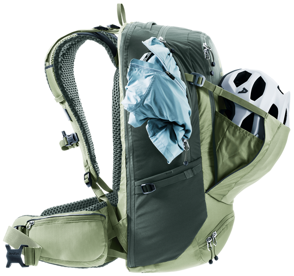 deuter Trans Alpine Pro 28 Fahrradrucksack grove-ivy MTB Rucksack Auf und Davon Outdoor Equipment