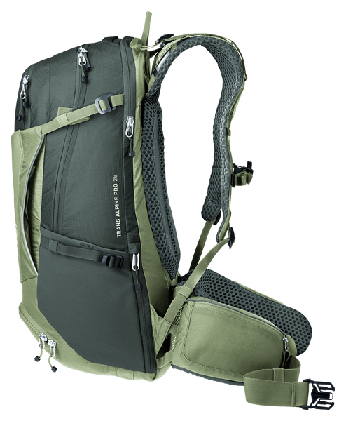 deuter Trans Alpine Pro 28 Fahrradrucksack grove-ivy MTB Rucksack Auf und Davon Outdoor Equipment