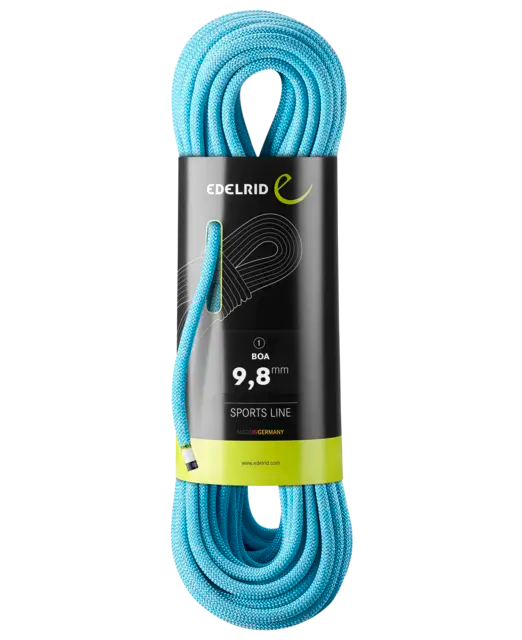 edelrid Boa 9,8mm 50m Kletterseil blue dynamisches Kletterseil blau Auf und Davon Outdoor Equipment