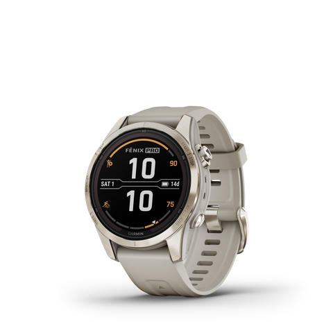 Beige/Softgold mit QuickFit-Silikon-Armband 20mm