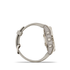 Beige/Softgold mit QuickFit-Silikon-Armband 20mm