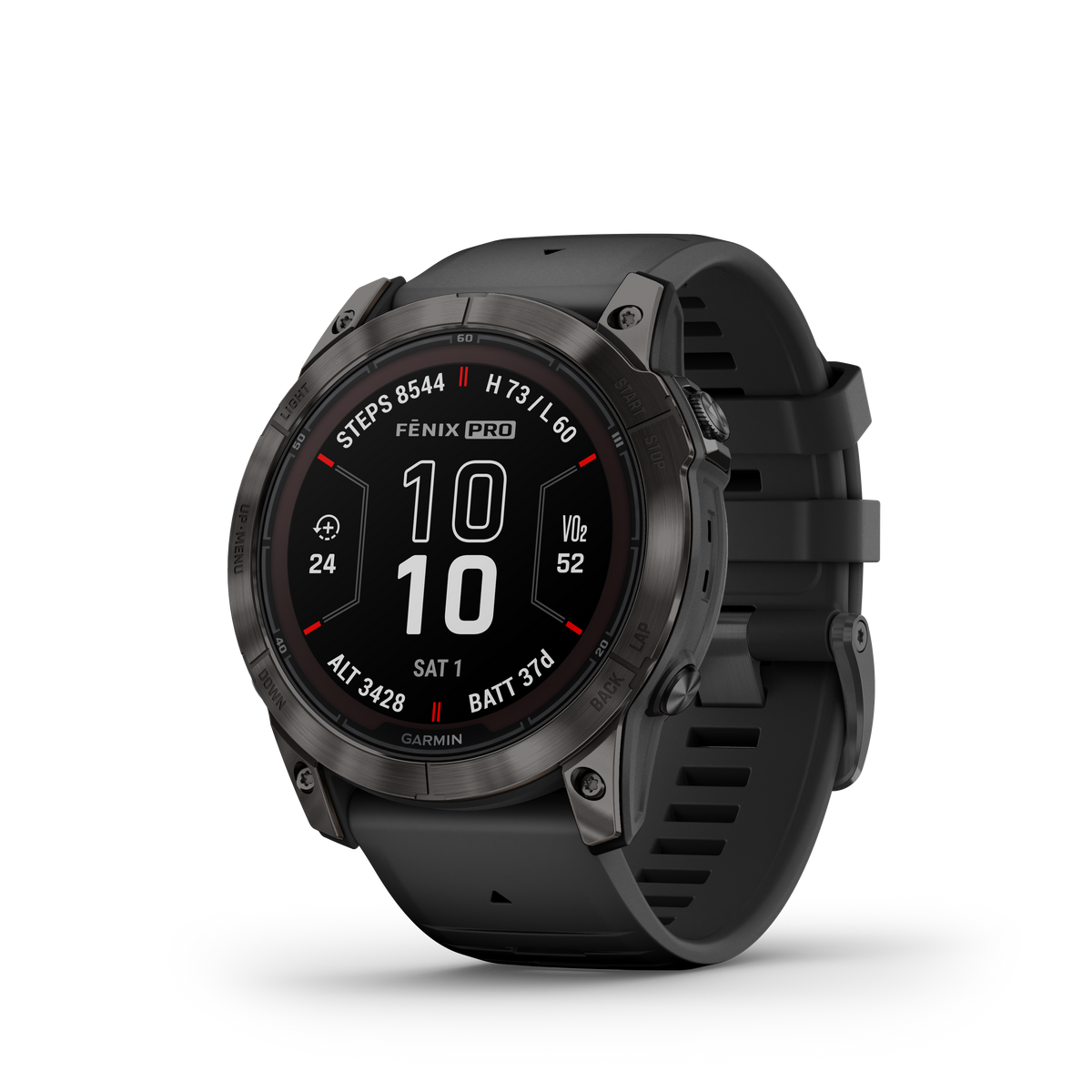 Schwarz-Carbongrau Titan mit QuickFit-Silikon-Armband 26mm
