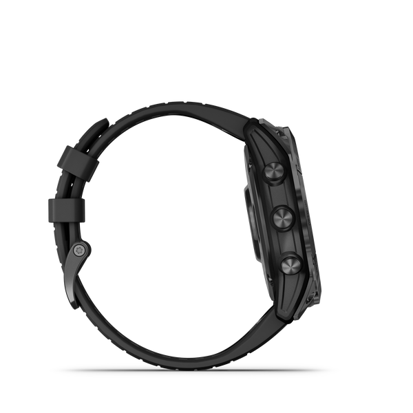 Schwarz-Carbongrau Titan mit QuickFit-Silikon-Armband 26mm