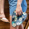 Gumbies Original Flip Flops | Blue Hibiscus Zehentrenner floral Auf und Davon Outdoor Equipment