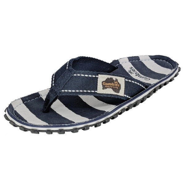 Gumbies Original Flip Flops | Deck Chair blau weiß gestreift Auf und Davon Outdoor Equipment