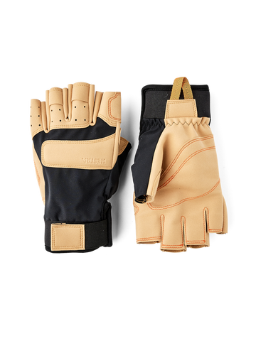 Hestra Climbers Duratan Short 5-finger | Kletterhandschuhe schwarz braun Auf und Davon Outdoor Equipment