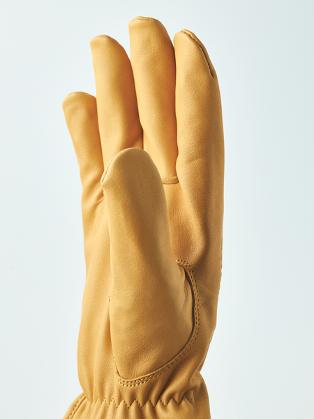 Hestra Dakota 5-finger | Arbeitshandschuhe gelbbraun Lederhandschuhe Auf und Davon Outdoor Equipment
