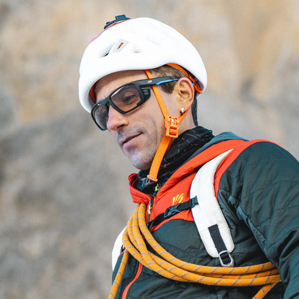 Julbo SHIELD Reactiv 0-4 | Gletscherbrille schwarz blau weiss Sportsonnenbrille Auf und Davon Outdoor Equipment