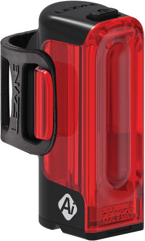 Lezyne Strip+ Ai Alert StVZO | Fahrradrücklicht Rücklicht mit Alarm Auf und Davon Outdoor Equipment