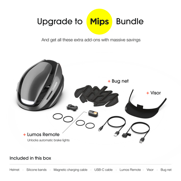 Lumos Ultra MIPS LED Helm | Fahrradhelm smarter Fahrradhelm mit Licht fog grey grau Auf und Davon Outdoor Equipment