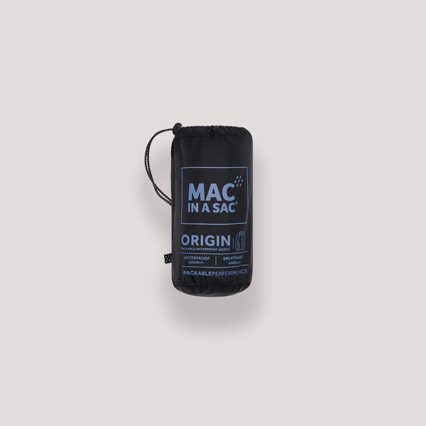 mac in a sac Regenjacke Origin jet black packbar Auf und Davon Outdoor Equipment