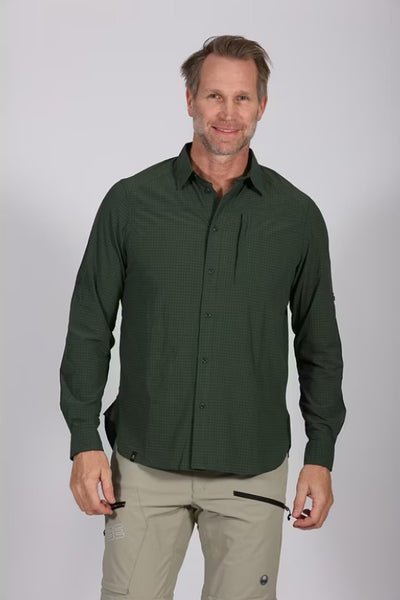 maul Herren Veniv ultra | Wanderhemd dark green Funktionshemd dunkelgrün Auf und Davon Outdoor Equipment