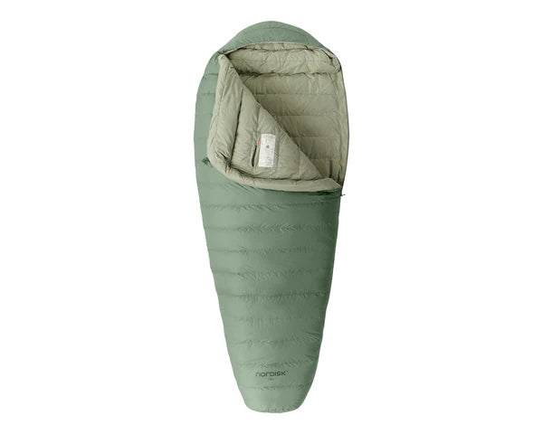 nordisk Ides ±0° Wide Mummy Sleeping Bag | Daunenschlafsack Mumienschlafsack extra breit hedge green Auf und Davon Oudoor Equipment