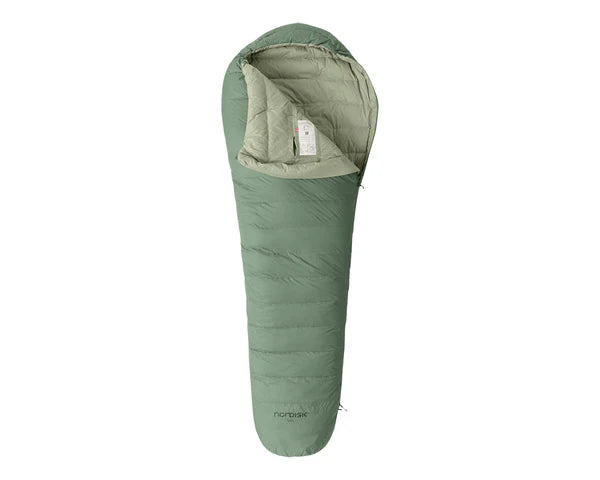 nordisk Ides +5° Mummy Sleeping Bag | Daunenschlafsack Mumienschlafsack hedge green Auf und Davon Outdoor Equipment