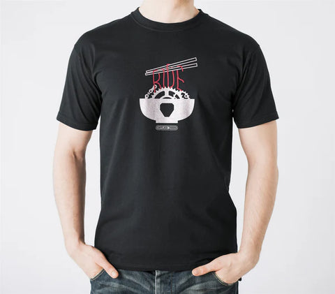 ORTLIEB T-Shirt Design 2025 black Nerdshirt bike Auf und Davon Outdoor Equipment