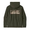 patagonia Men's Boardshort Logo Uprisal Hoody Kapuzenpullover basin green Fair Trade Auf und Davon Outdoor Equipment