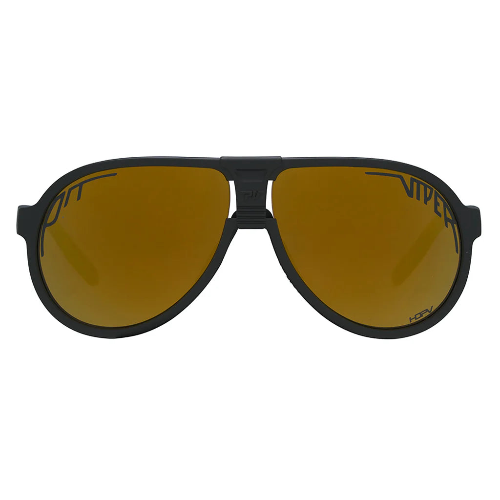Pit Viper The Jethawk HDPV - Exec Gold | Fahrradbrille Fliegerbrille Pornobrille Auf und Davon Outdoor Equipment