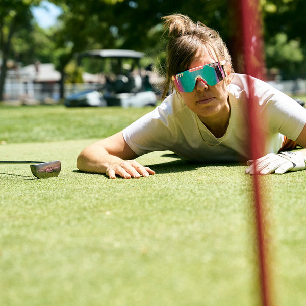 pit viper The Originals 2.0 Regular HDPV - Aftershock Fahrradbrille pink blau schnelle Brille Laufbrille Auf und Davon Outdoor Equipment