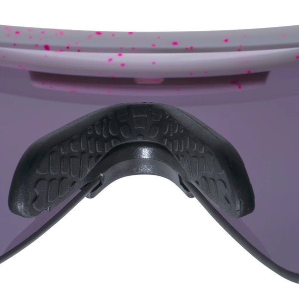 pit viper The Originals 2.0 Regular HDPV - LA Brights Fahrradbrille polarisiert Laufbrille schnelle Brille blau pink weiß gesprenkelt Auf und Davon Outdoor Equipment