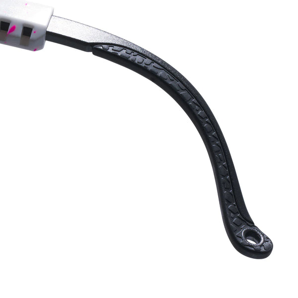 pit viper The Originals 2.0 Regular HDPV - LA Brights Fahrradbrille polarisiert Laufbrille schnelle Brille blau pink weiß gesprenkelt Auf und Davon Outdoor Equipment