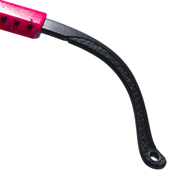 pit viper The Originals 2.0 Regular HDPV - Radical | Fahrradbrille pink orange gesprenkelt Laufbrille schnelle Brille Auf und Davon Outdoor Equipment